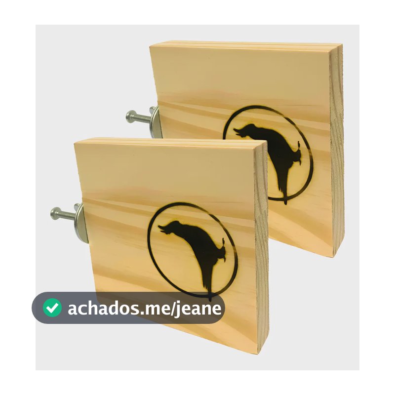 Kit Com 2 Plataformas De Madeira  Para Aves Calopsita Madeira