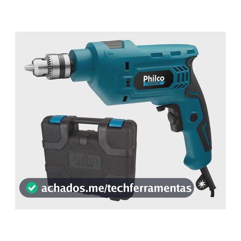 Furadeira Philco Force 650W 2800RPM com Maleta PFU01M