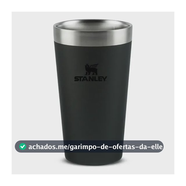 Copo Térmico para Cerveja Stanley Pint Adventure Black 2.0 354ml