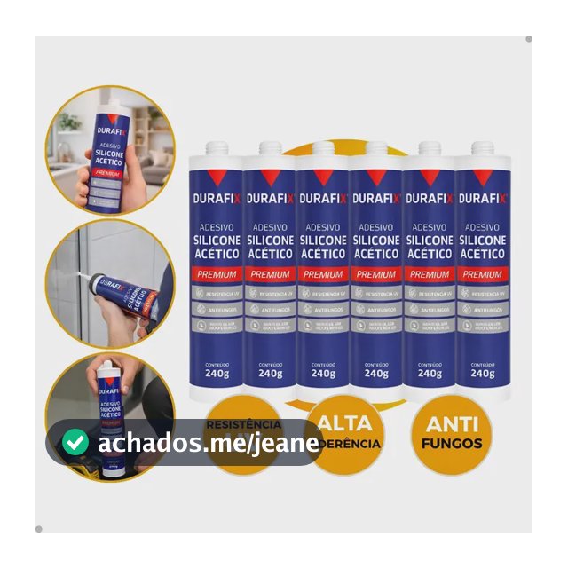 Silicone Acético Vedação Construção Vidro Box Profissional