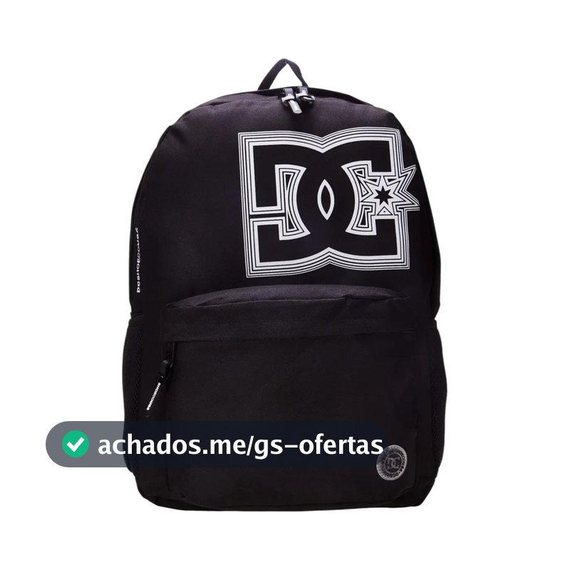 Mochila Esportiva Masculina E Feminina Apex Carrier P03 Capacidade 20,8L Cor Preto DC Shoes