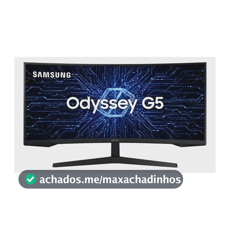 Monitor Gamer Samsung Odyssey G5 34  Uwqhd Preto 127/220v