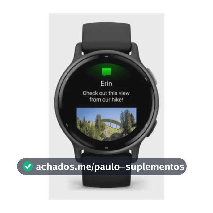 Garmin Vivoactive 5 Preto Com Pulseira De Silicone