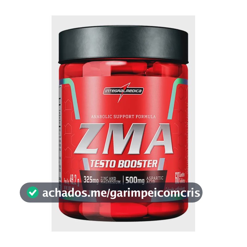 Multivitamínico ZMA 60 cápsulas - Zinco, Magnésio e Vitamina B6 - Equilíbrio e Imunidade - Integralmedica