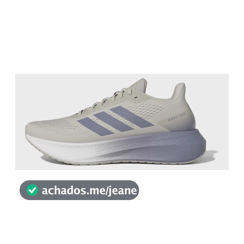 Tênis Masculino Boost Run M adidas Bege Liso 41 Br