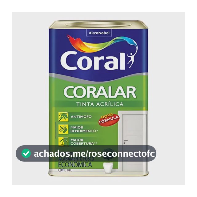 Tinta Coralar Acrílica Anti Mofo Coral Escolha Sua Cor!!