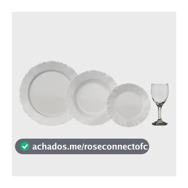 Conjunto Jantar Nadir Opaline Branco 16 Peças Vidro Temperado