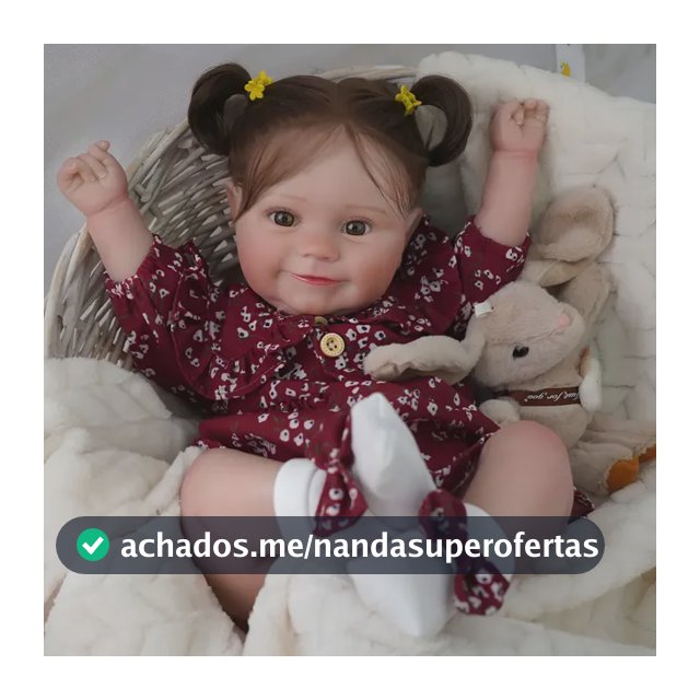 Boneca Bebê Reborn 48cm Menina Realista Corpo De Silicone