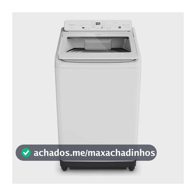 Máquina de lavar Intuitive+ Panasonic 19kg SmartSense Sistema Ciclone Dial Ciclo Pet Branca NA-F190A1W 127V