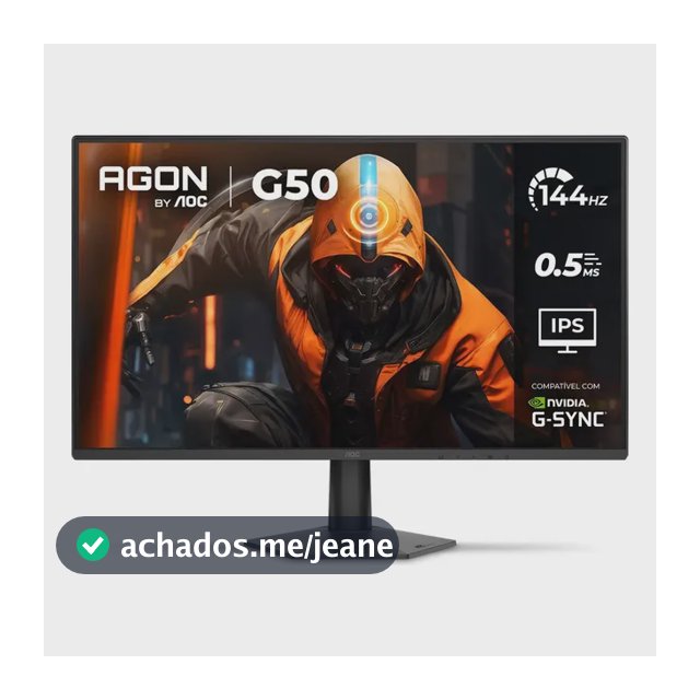 Monitor Gamer AOC AGON G50 27" 144Hz 0,5ms IPS HDR10 G-SYNC 27G50F