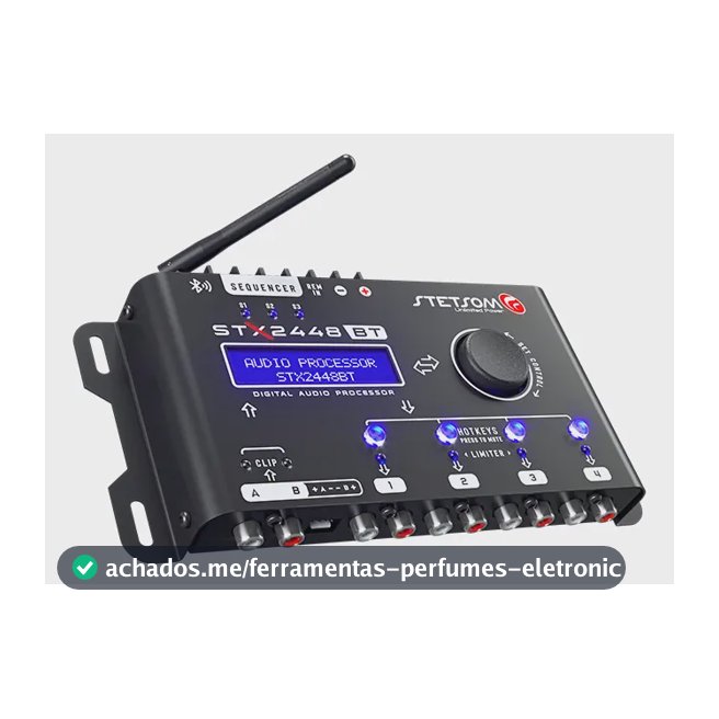 Processador Equalizador Stetsom Stx2448 Bluetooth Automotivo Cor Preto