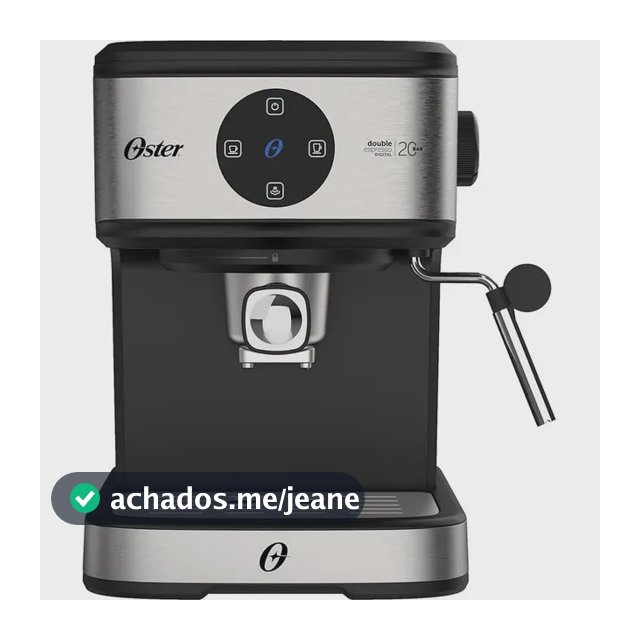 Cafeteira Espresso Double Digital Oster Cor Aço escovado e Preto