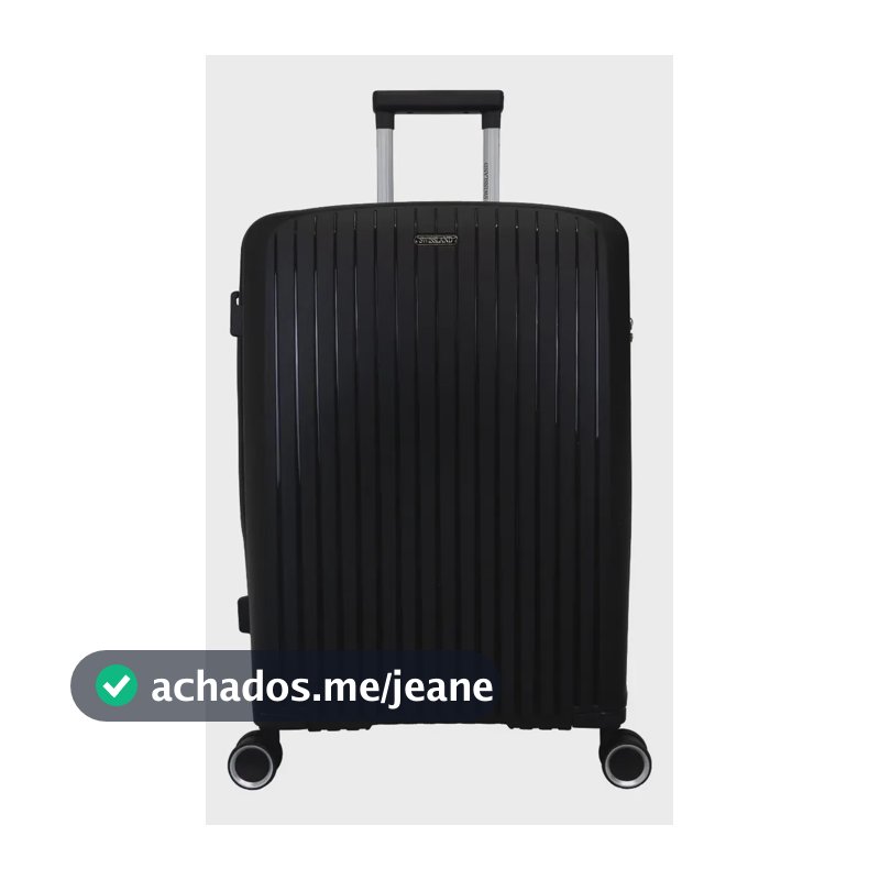 Mala De Viagem Swissland 23 Kilos Marlov - M Preto Lisa