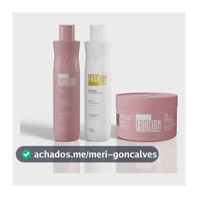 Kit Escova Progressiva Fashion Gold 300g