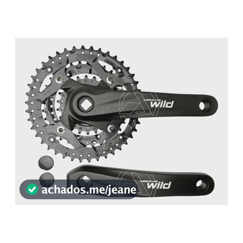 Pedivela Triplo Absolute Wild 170mm Coroas 42/32/22d 3x9v Preto