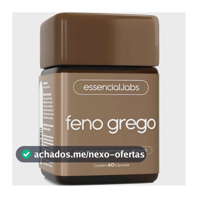 FENO GREGO 450mg - Fórmula Avançada com Máxima Concentração e Pureza - 60 Cápsulas