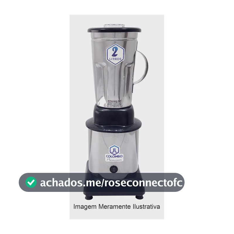 Liquidificador Industrial 2l Alta Rotação Inox - Jl Colombo Cor Cinza