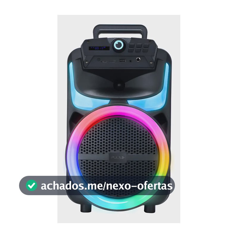 Caixa de Som Pulse Burst 250W RMS 8POL BT/AUX/USB/FM - SP402E
