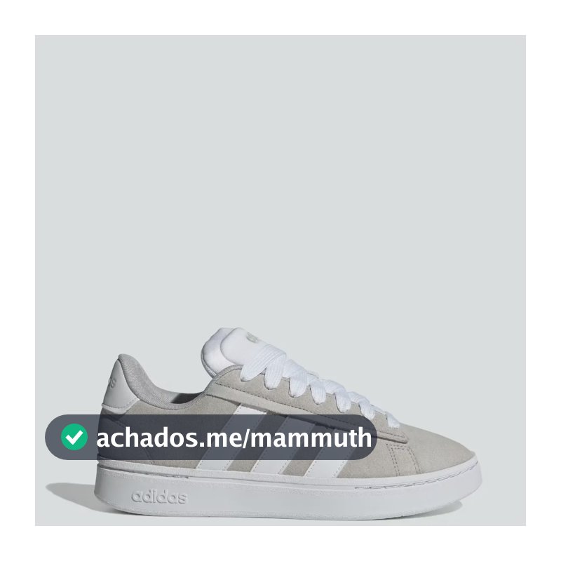 Tênis Masculino Grand Court Alpha 00s adidas Grey Two / Cloud White / Grey Two Liso 40 Br