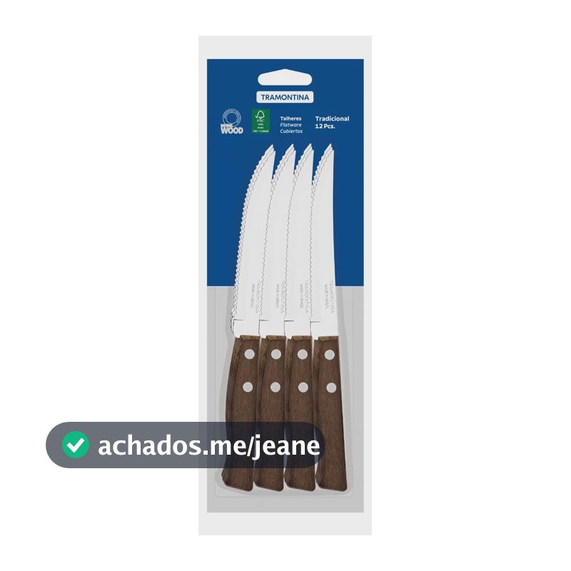 Conjunto De Facas Para Churrasco E Frutas Tramontina 12peças Natural