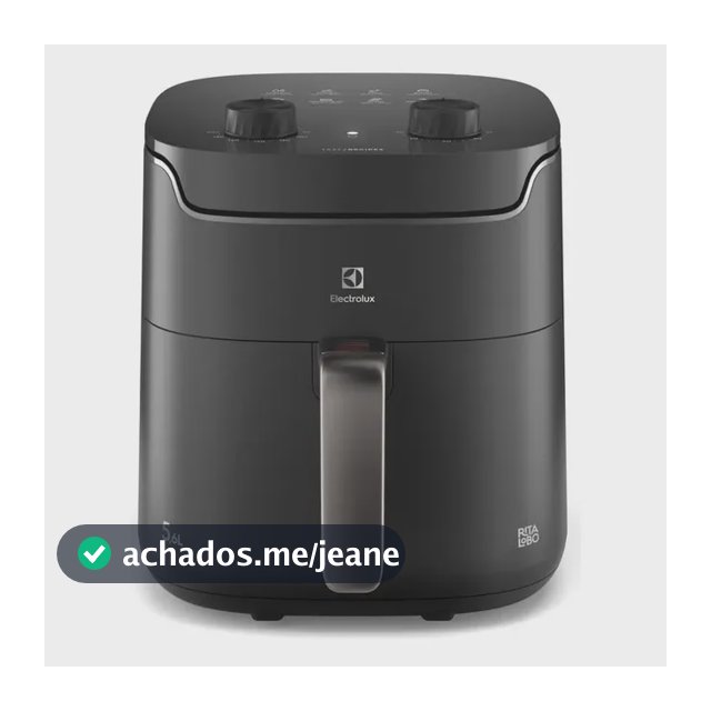 Air Fryer Electrolux Por Rita Lobo 5,6l Cinza Efficient Econ