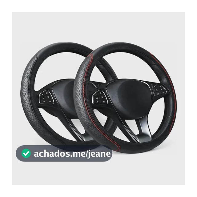 Capa Volante Carro Universal Couro Pu Antiderrapante Macia