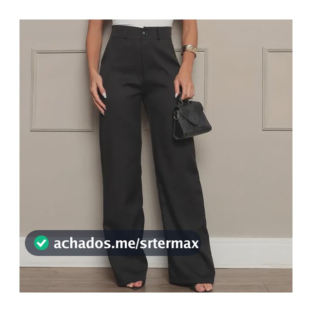 Calça Pantalona Alfaiataria Premium Wide Leg Elegante