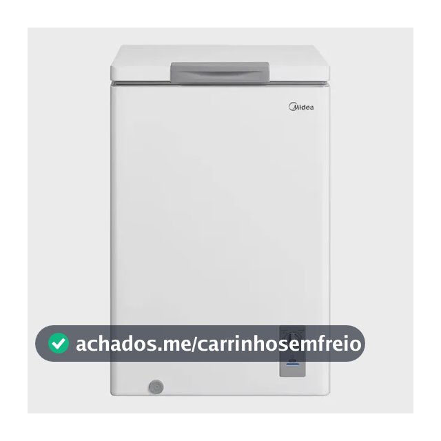 Freezer Horizontal 100l Inverter Bivolt Branco Midea Branco MDRC151FZD013