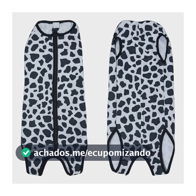Roupa Protetora Cirúrgica Pet Estampada Operatória 00 A 10