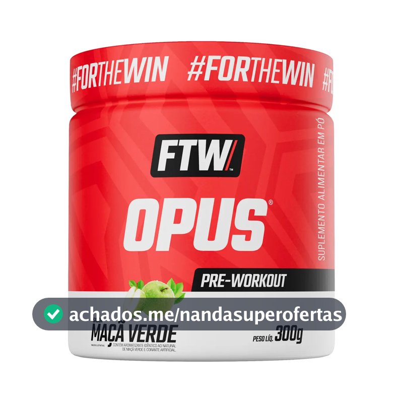 Opus Dei Pré Treino Pre-workout (300g) Ftw Sabor Maçã Verde