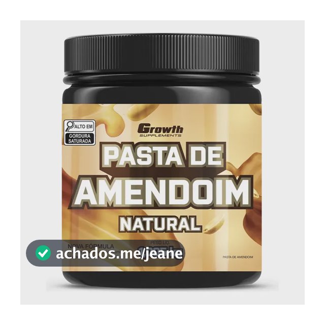 Pasta De Amendoim Integral Torrado 1kg Growth Supplements Natural