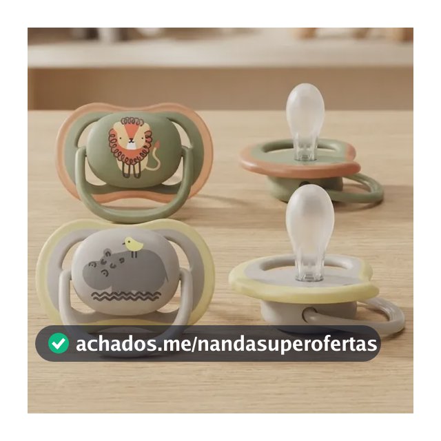 Chupeta Philips Avent 6-18 Meses Menino Menina Ultra Air Verde E Cinza 6-18 Meses