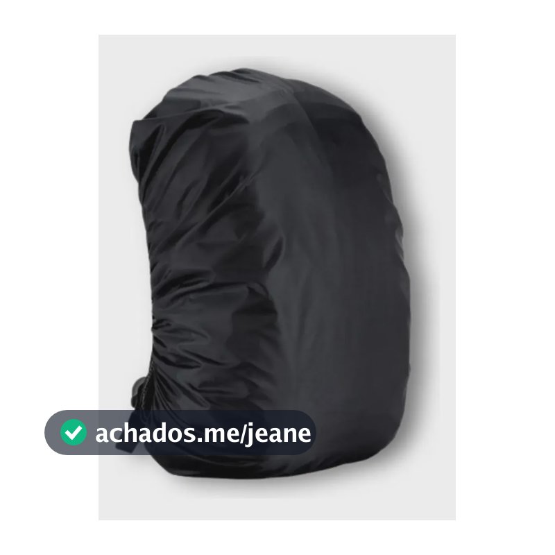 Capa Chuva Mochila Impermeável Motoboy Viagem Elástico 45l Preto