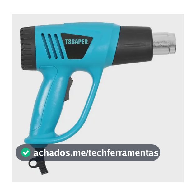 Soprador Térmico Pistola 2000w Ar Quente 2 Níveis Tssaper Cor Azul