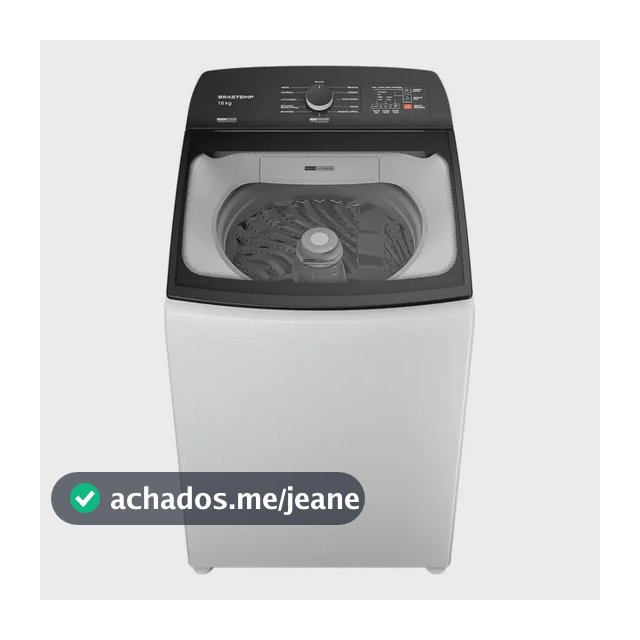 Lavadora De Roupas Brastemp 16kg Cesto Inox 12 Programas 110v Branco