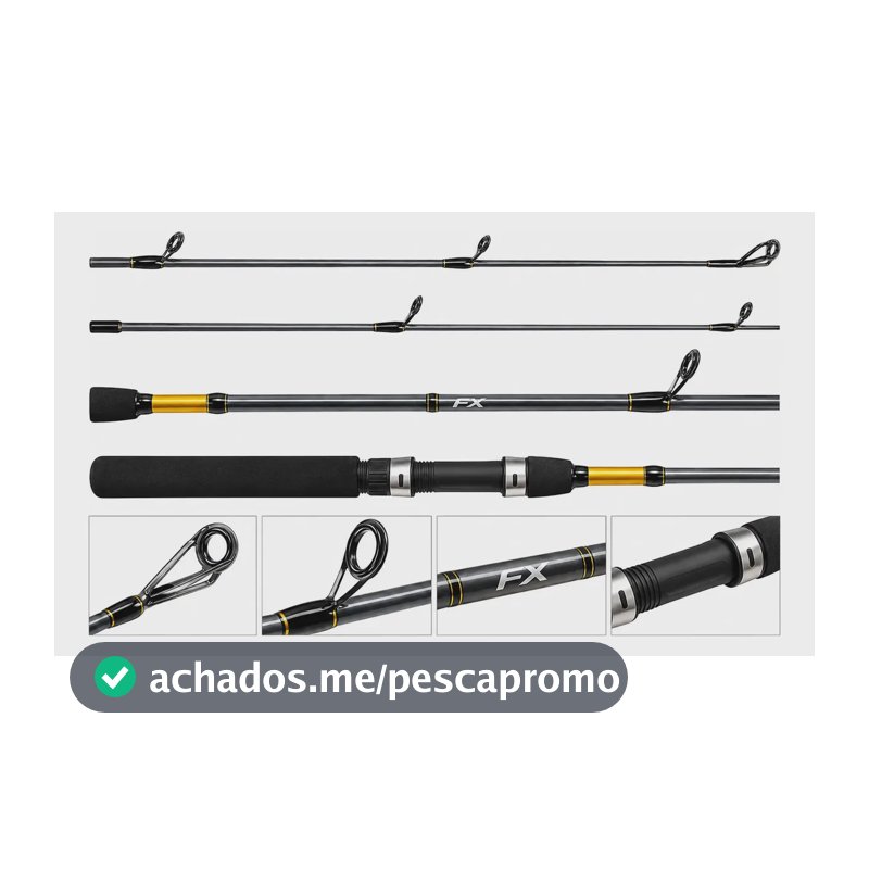 Vara Ultralight Shimano Fx Molinete 1,68m 2-6lb Preto/prata