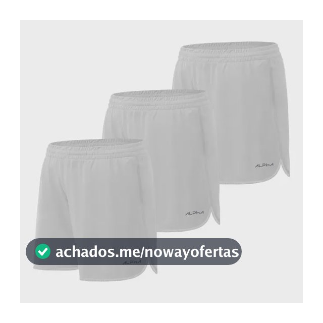 Kit 3 Shorts De Corrida Dry Alpha