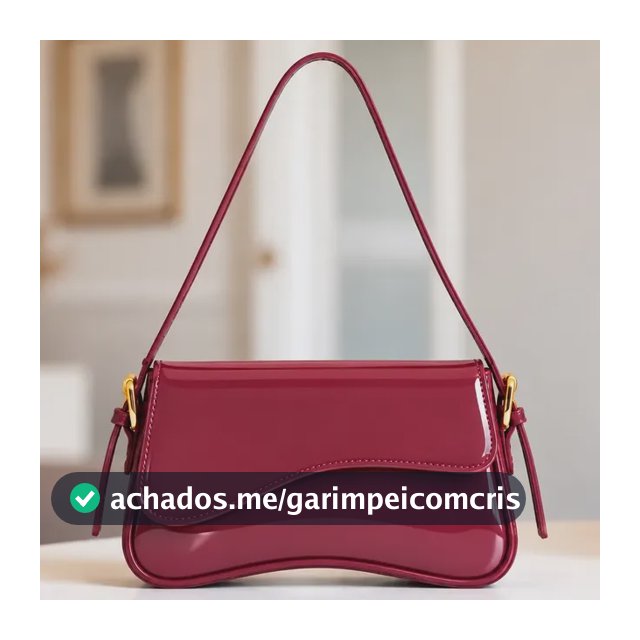 Bolsa Verniz Feminina De Ombro Ajustável Luxo