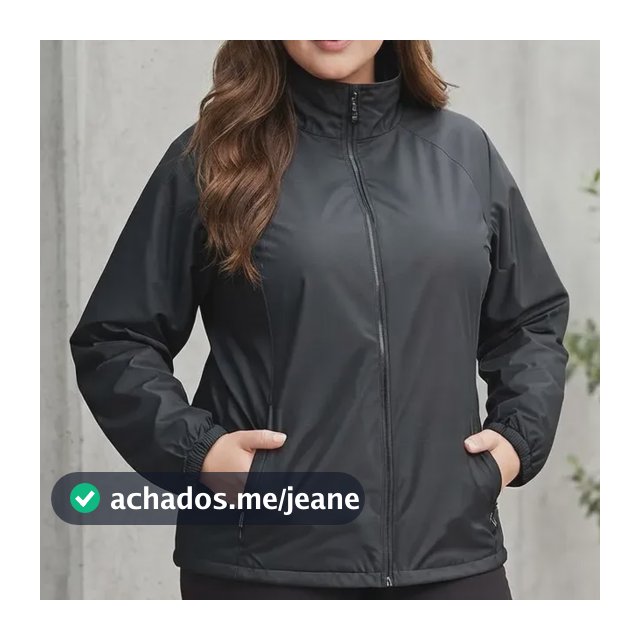 Jaqueta Corta Vento Plussize Impermeável Feminina Aspen Lisa