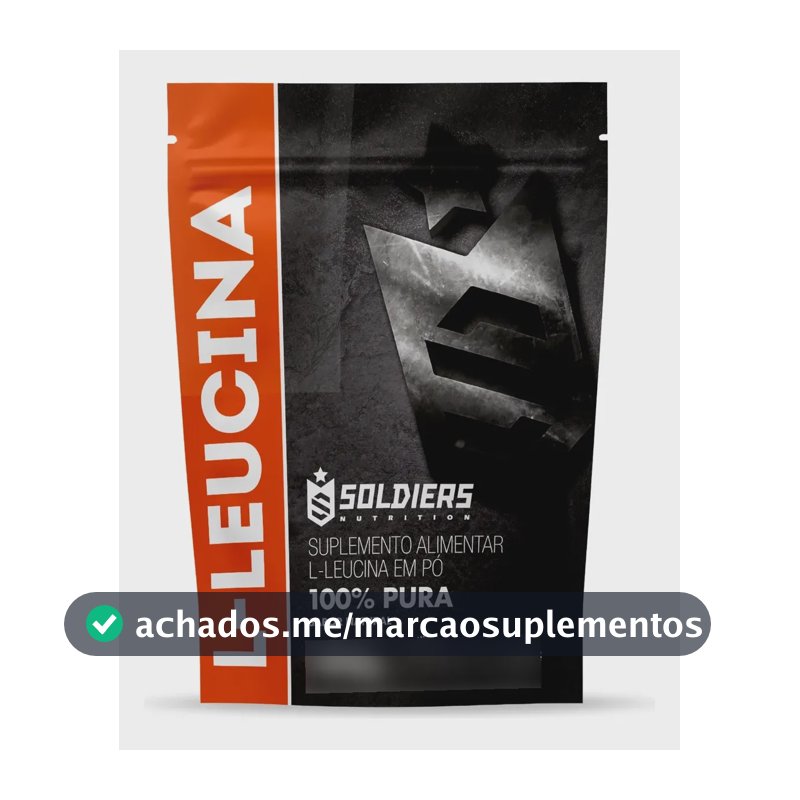 Leucina Em Pó 500g - 100% Pura Importada 100% Puro