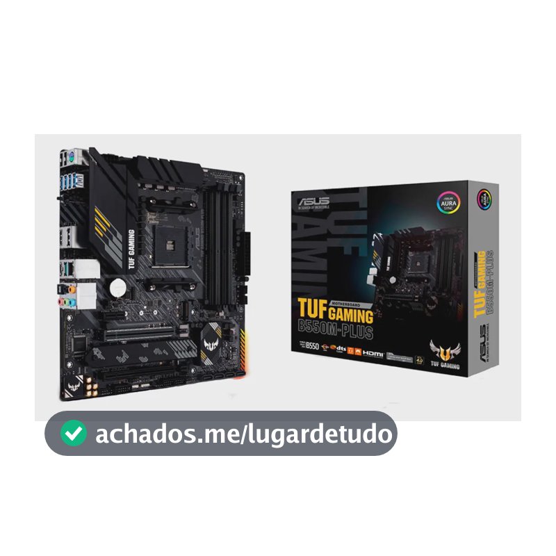 Placa Mãe Asus Tuf Gaming B550m-plus Ddr4 AMD Am4 mATX RGB