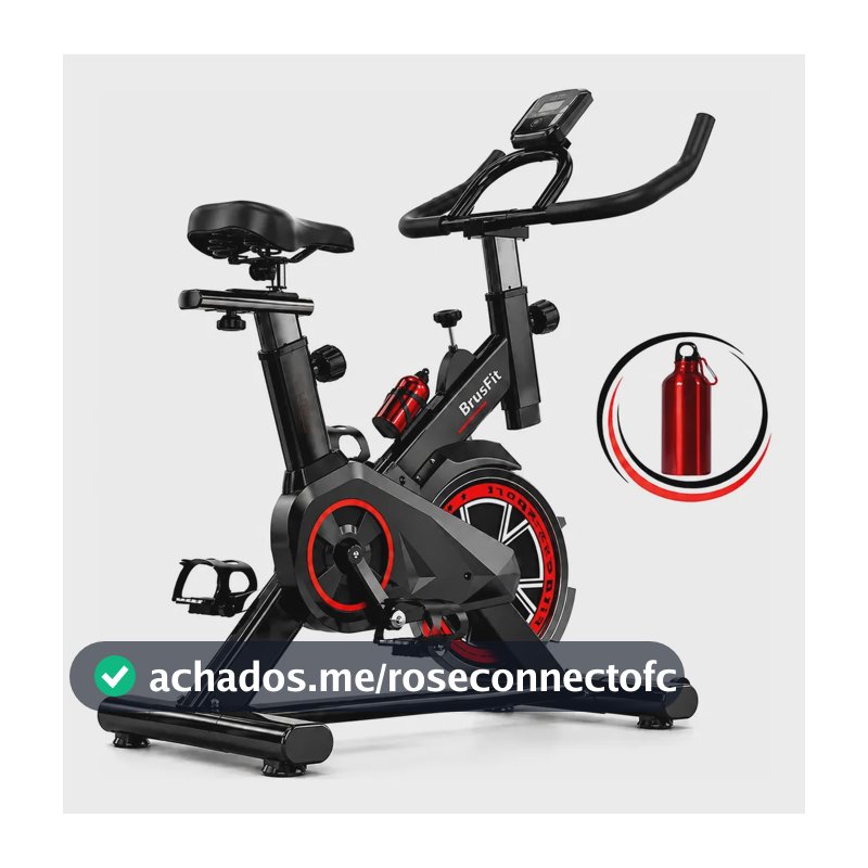 Brus fit Bicicleta Ergométrica Spinning Liftness X11 Cor Preto/vermelho