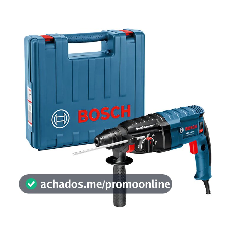 Martelete Rompedor e Perfurador Bosch GBH 2-24 D 220V + Maleta 06112A02E0