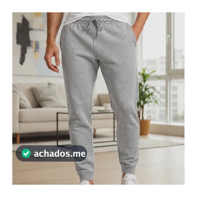 Calça Moletom Masculina Academia Fitnes Treino Frio Inverno