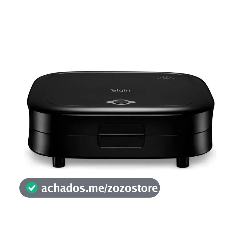 Sanduicheira Duo Time 800w Antiaderente Preta Elgin Preto