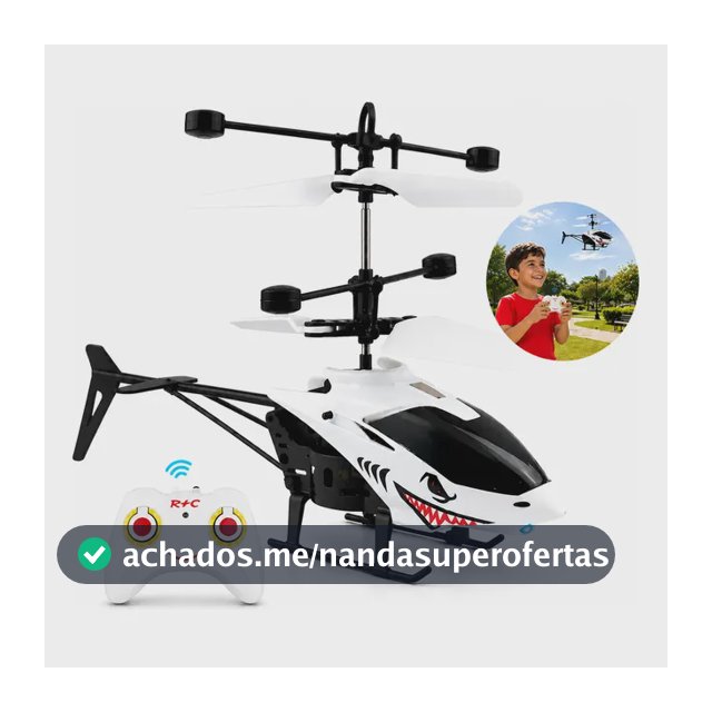 Helicóptero Controle Recarregável Brinquedo Presente Luzes Variado