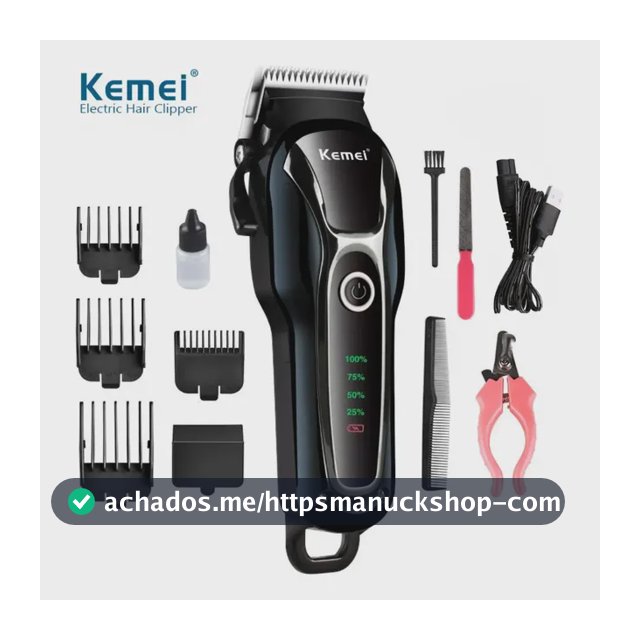 Máquina de Tosa Kemei 1991 Sem Fio 5 W para Cachorros