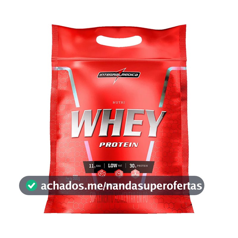 Nutri Whey Protein Pouch Chocolate 900g Integralmédica