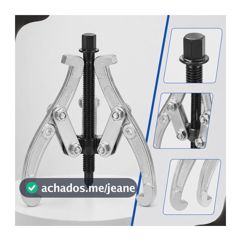 Saca Rolamentos E Polia 6 Polegadas 150mm Com 3 Garras Aço