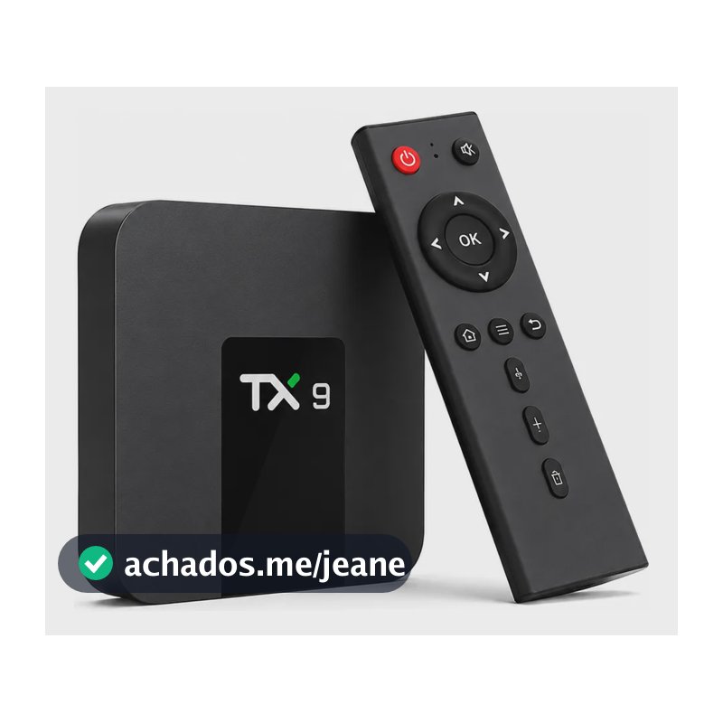 Smart Tv Box Tx9 Pro 8k Uhd, Netflix + Youtube E Compatíveis Preto Padrão